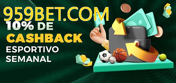 10% de bônus de cashback na 959BET.COM